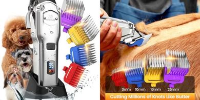 Oneisall Cordless Dog Clippers: Professional Grooming Kit
