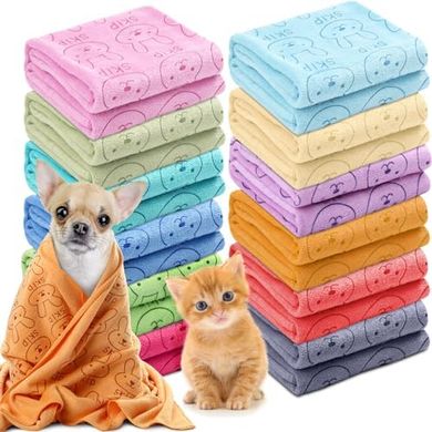 Irenare 12-Pack Microfiber Pet Drying Towels